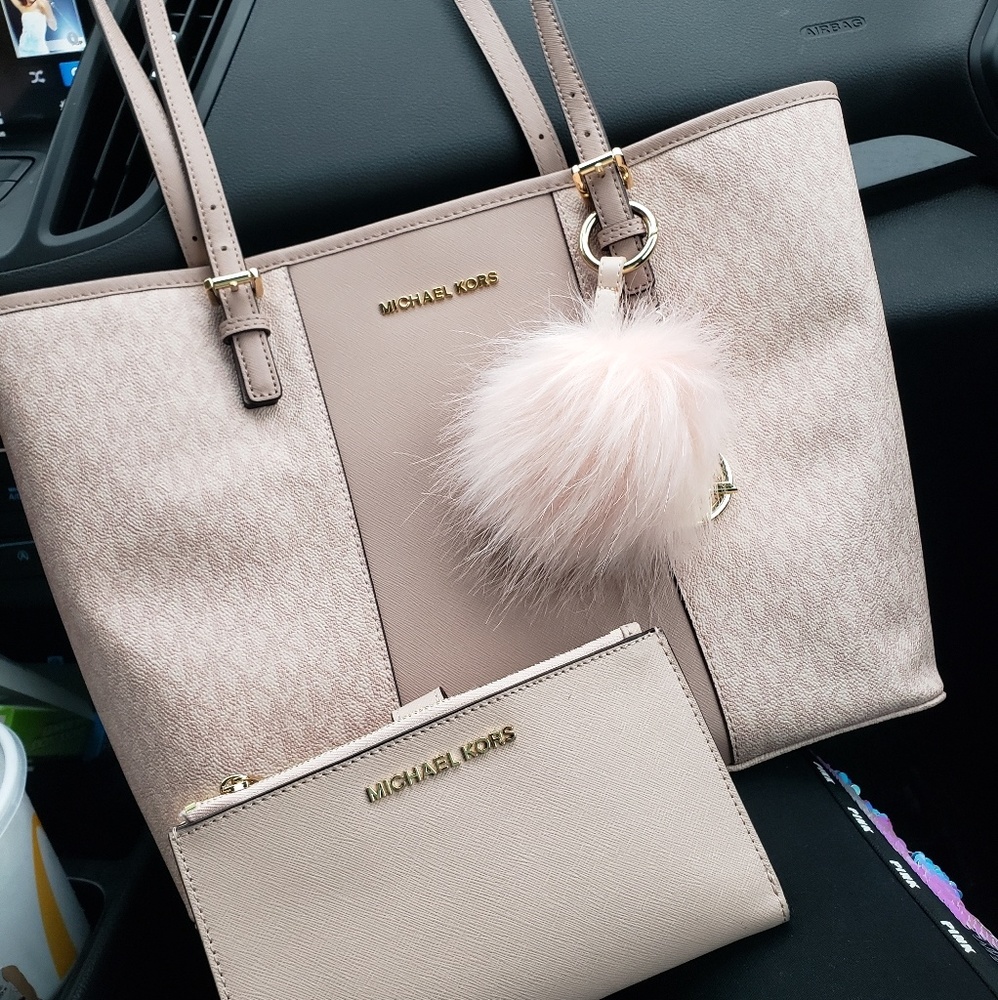 COPY - Fawn & ballet pink michael kors handbag